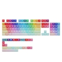 Rainbow 104+26 Cherry Profile Keycap Set Cherry MX PBT Dye-subbed for Mechanical Gaming Keyboard